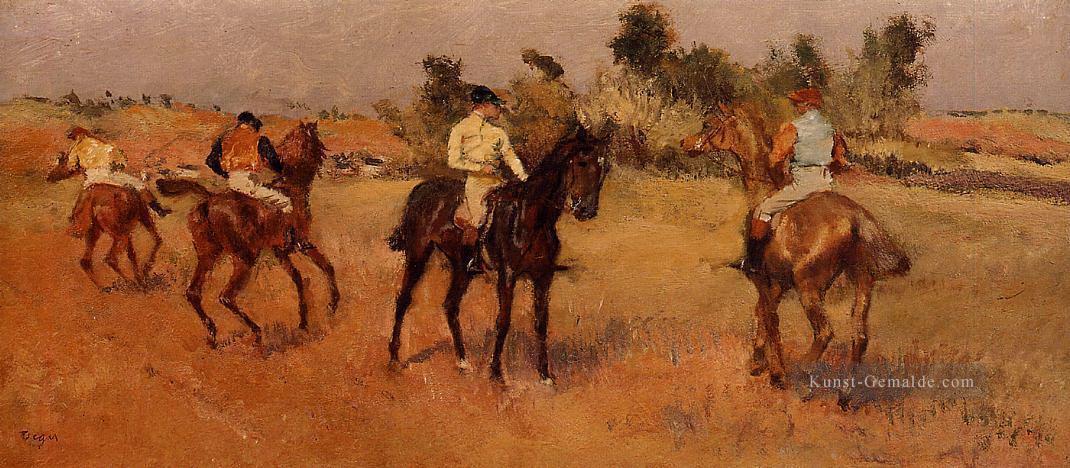 vier Jockeys Edgar Degas Ölgemälde